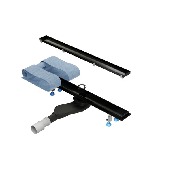 Odpływ liniowy Transformer Black Mat Design Profil Design