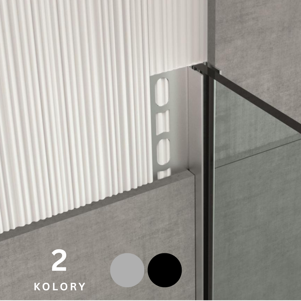 GPS 2 Profil do kabiny prysznicowej GLASS PROFILE stal nierdzewna PROFILPAS - LISTWY.NET