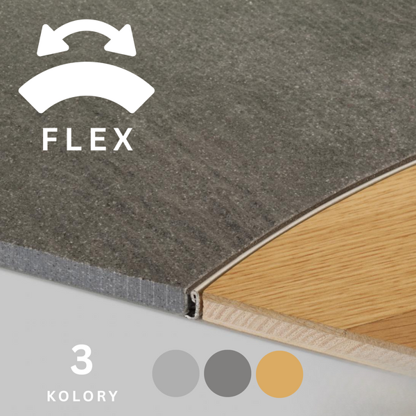 Profil łączący aluminium stal mosiądz do gięcia PROANGLE FLEX PROFILPAS - LISTWY.NET