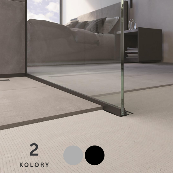 GPS 1 Profil do kabiny prysznicowej GLASS PROFILE stal nierdzewna PROFILPAS - LISTWY.NET