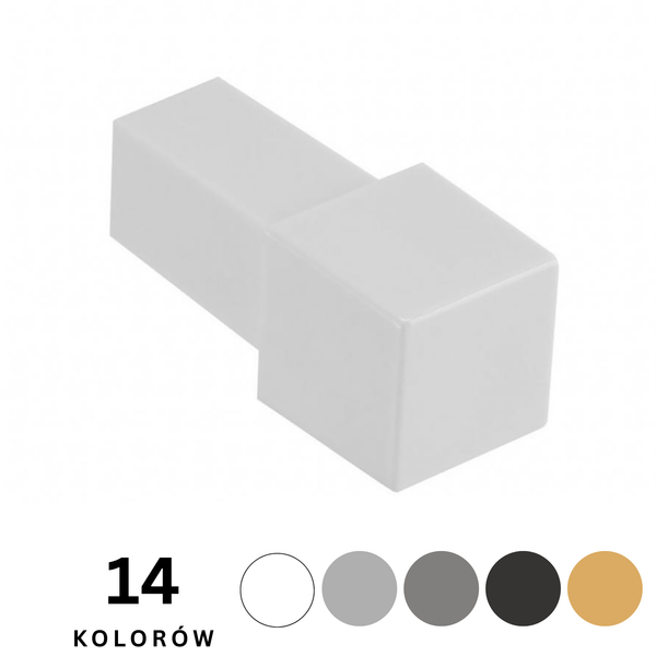 Narożnik zaślepka (5 szt.) do PROANGLE Q aluminium PROFILPAS - LISTWY.NET