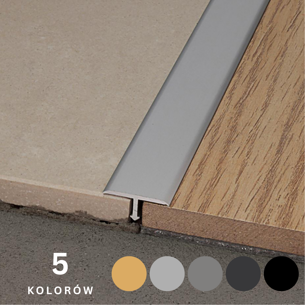 Profil łączący PROJOINT T teownik aluminium anodowane PROFILPAS - LISTWY.NET